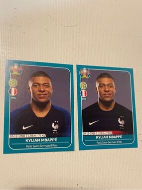Panini UEFA Euro 2020 Stickers - Preview and RARE no Preview version.